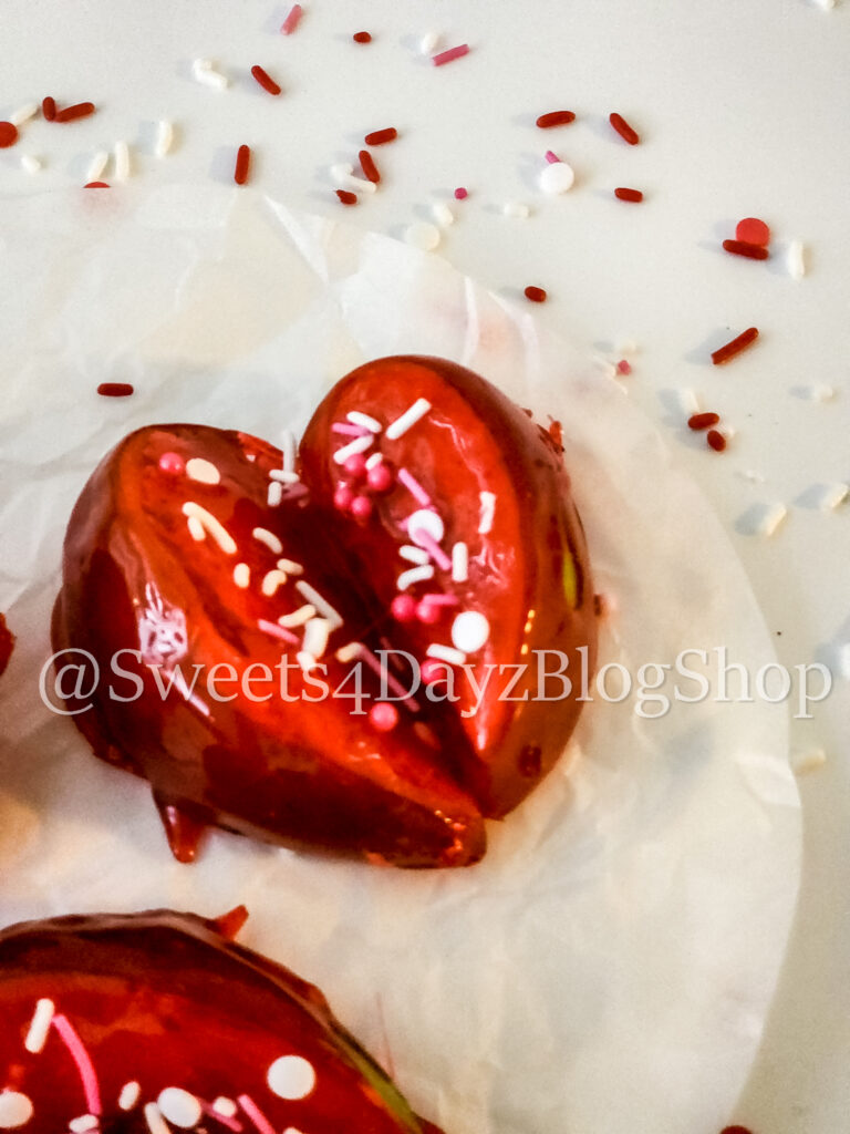 Valentine's Day Candied Hearts on White