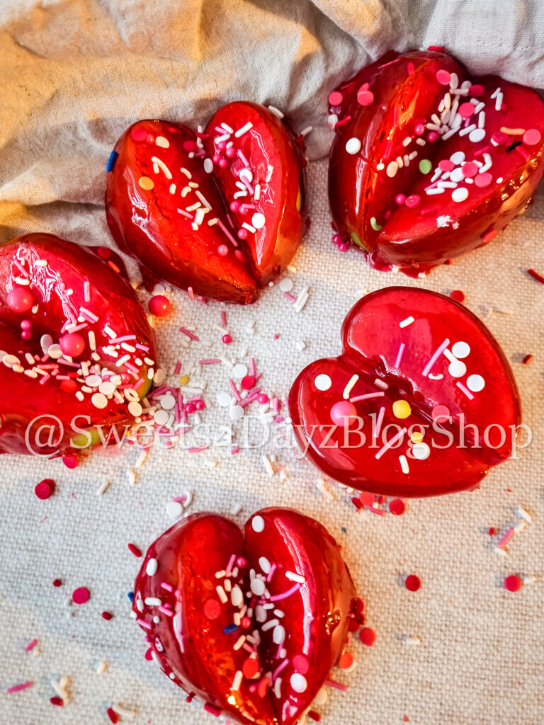 Valentine's Day Candied Hearts on Linen - Image 2