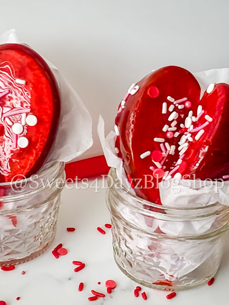 Valentine's Day Candied Hearts on Marble - Image 4