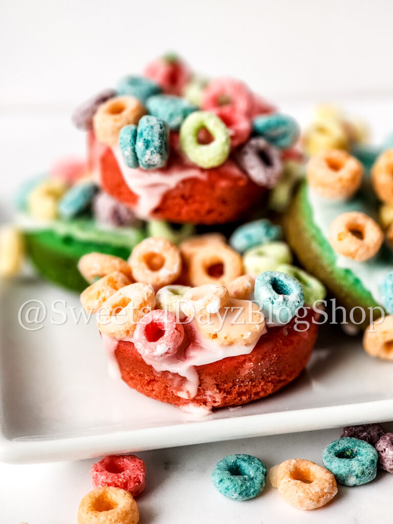 Fruit Loop Donuts on Marble - Image 6