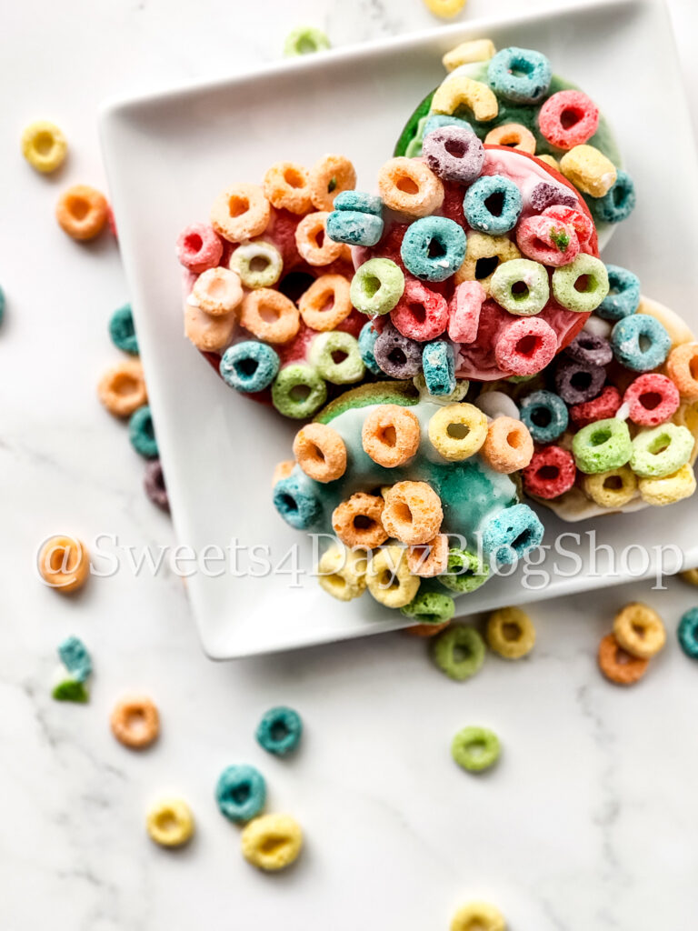 Fruit Loop Donuts on Marble - Image 3