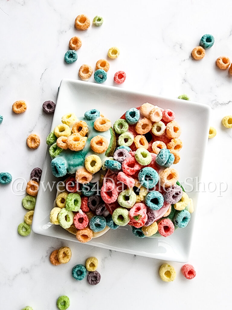 Fruit Loop Donuts on Marble - Image 5