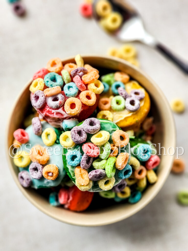 Fruit Loop Donuts on Linen - Image 6
