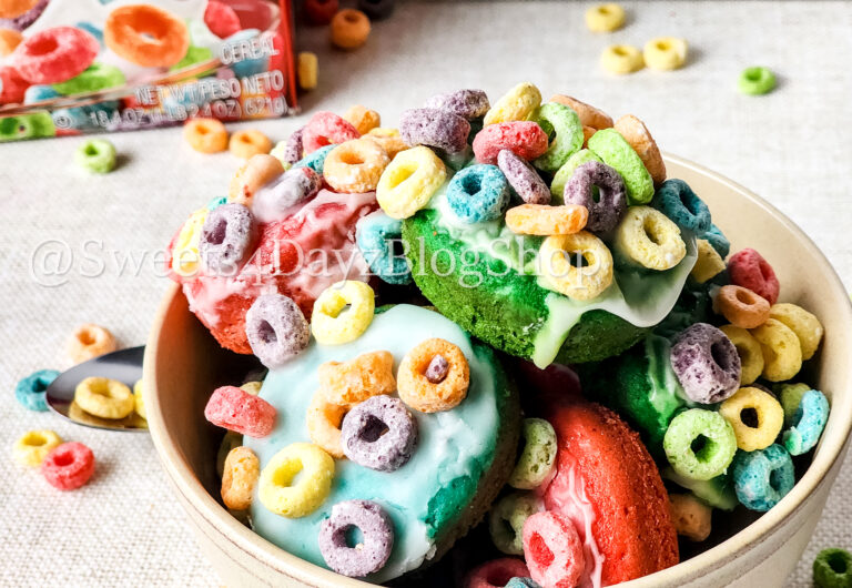 Fruit Loop Donuts on Linen - Image 8