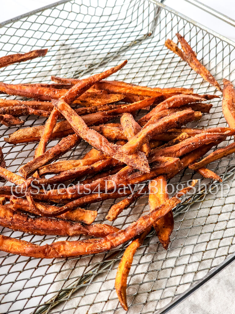Cinnamon Chili Sweet Potato Fries on Rhombus - Image 3