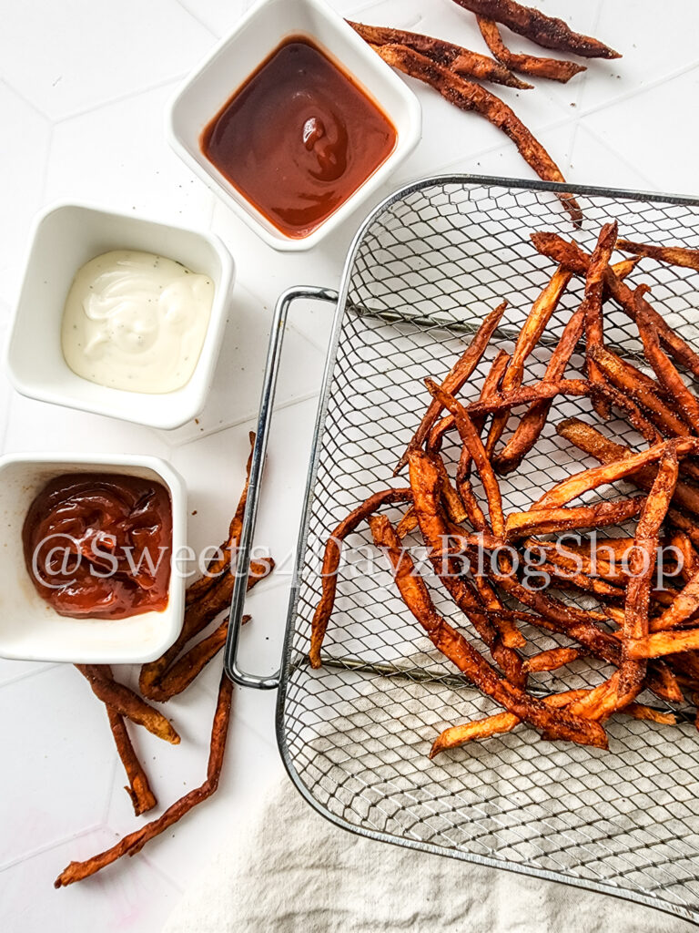 Cinnamon Chili Sweet Potato Fries on Rhombus
