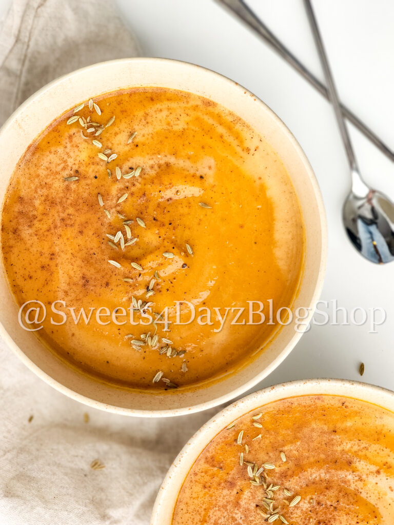 Sweet Potato Soup on White - Image 4