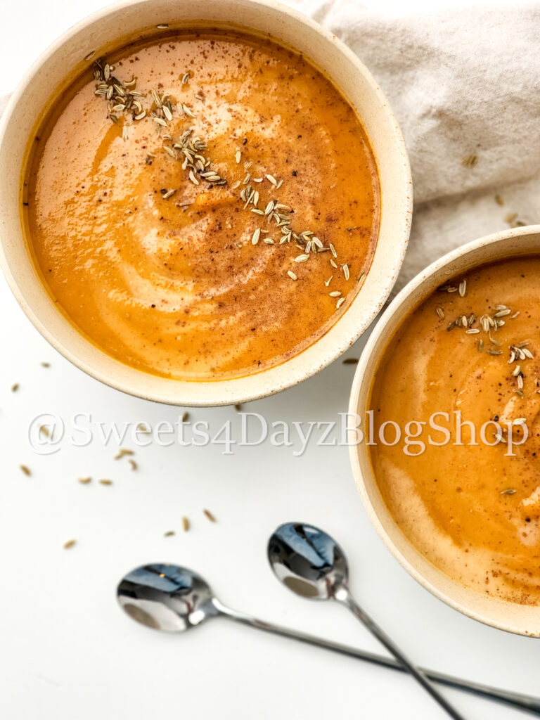 Sweet Potato Soup on White - Image 5