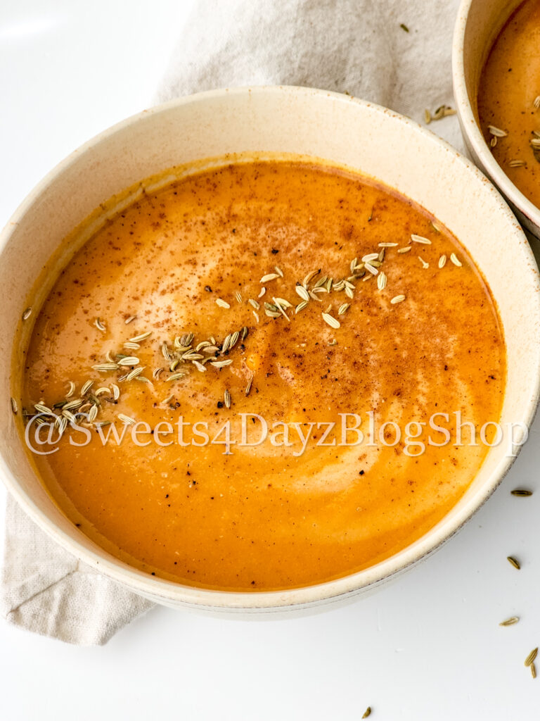 Sweet Potato Soup on White - Image 6