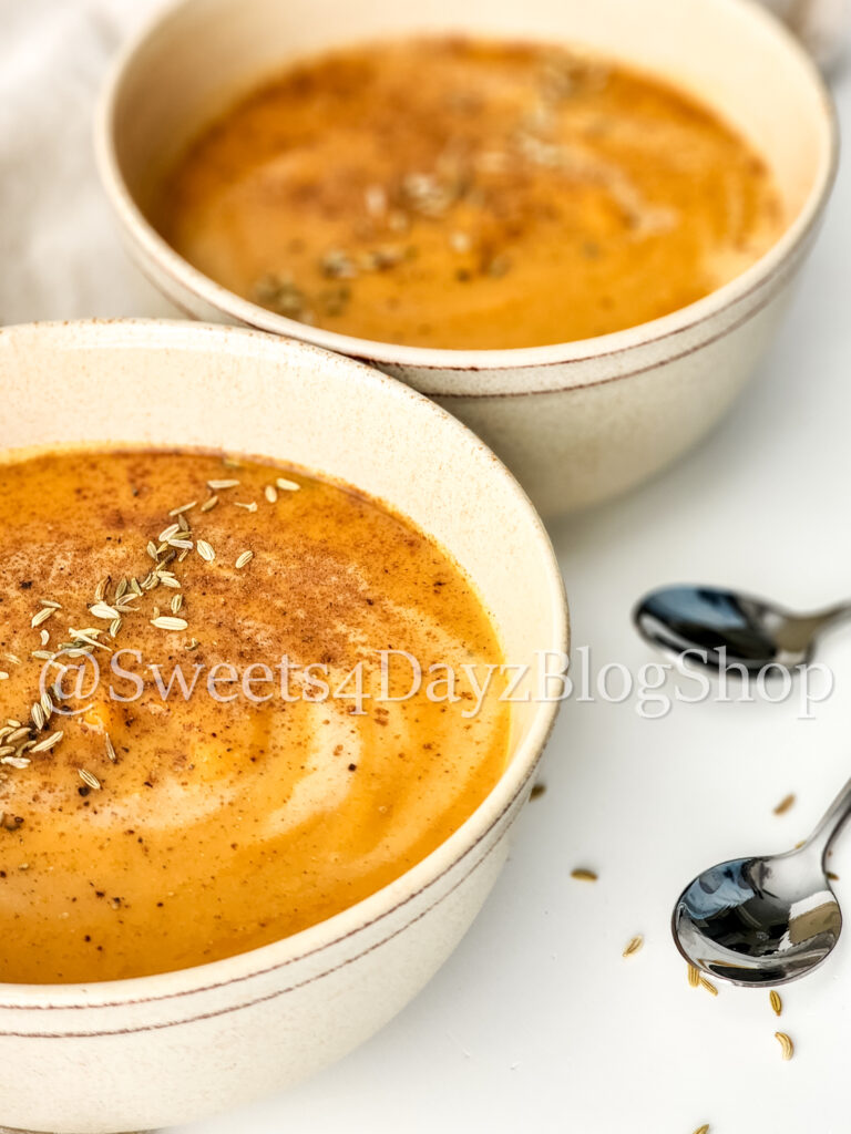 Sweet Potato Soup on White - Image 7