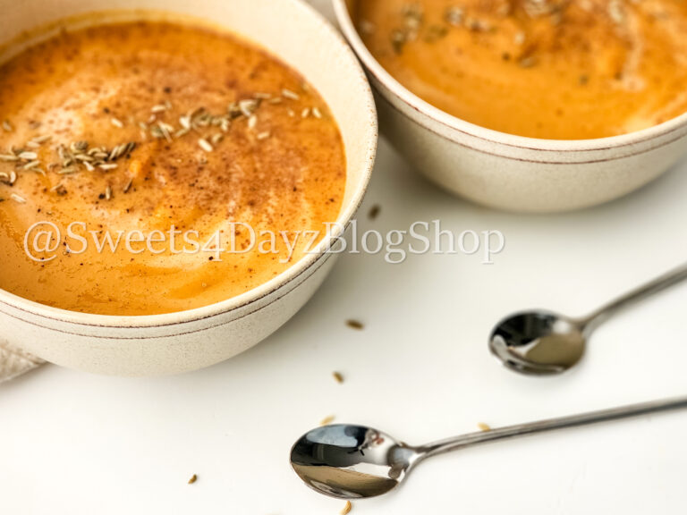 Sweet Potato Soup on White - Image 8