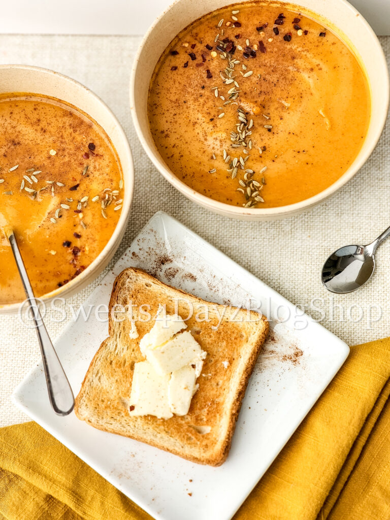 Sweet Potato Soup on Linen - Image 5