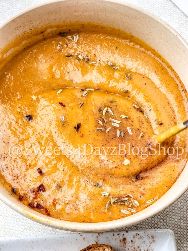Sweet Potato Soup on Linen - Image 7
