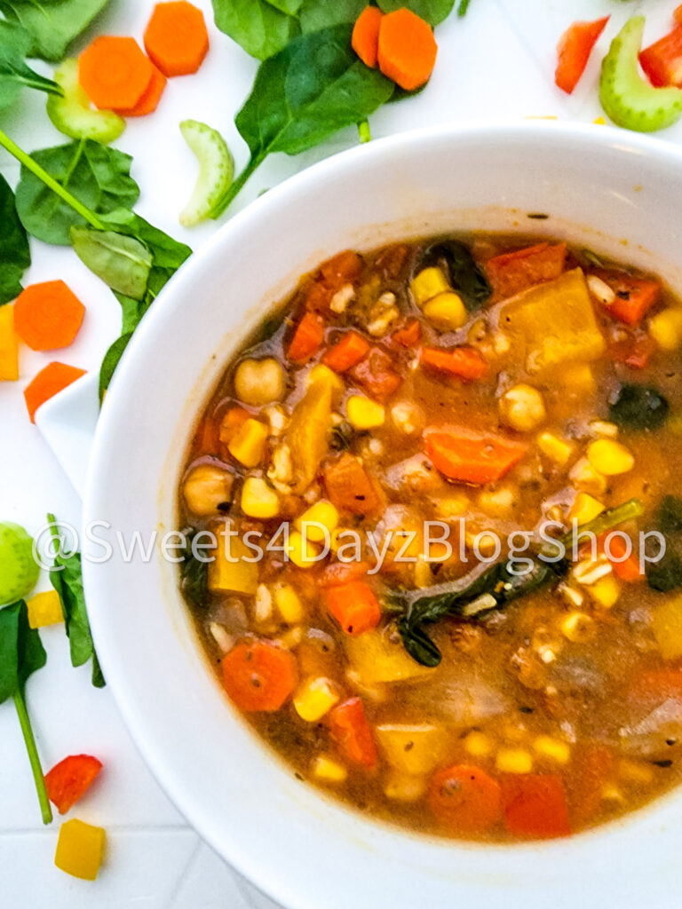 Copycat Panera Bread 10 Vegetable Soup on Rhombus - Image 3