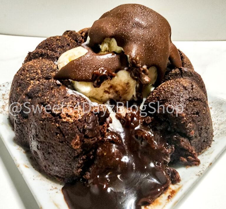 Molten Lava Cake on Marble