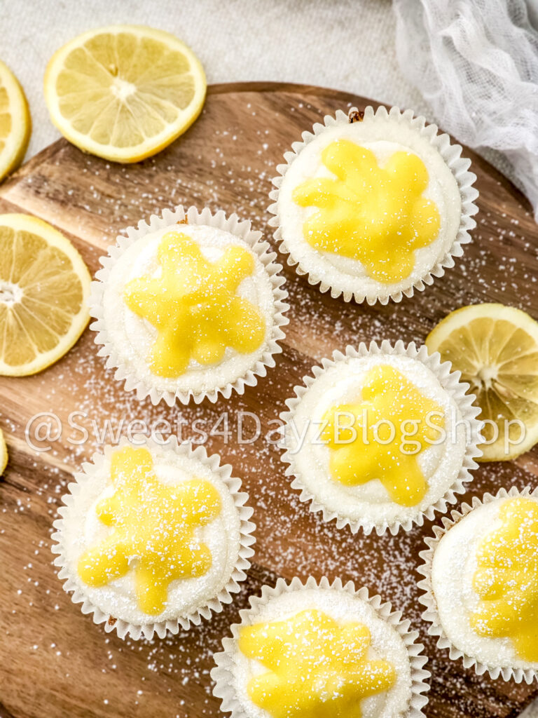 Lemon Bar Cupcakes on Linen - Image 2