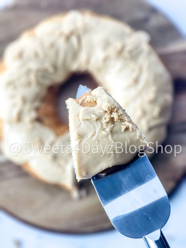 Brown Butter Vanilla Bundt Cake on Marble - Image 5