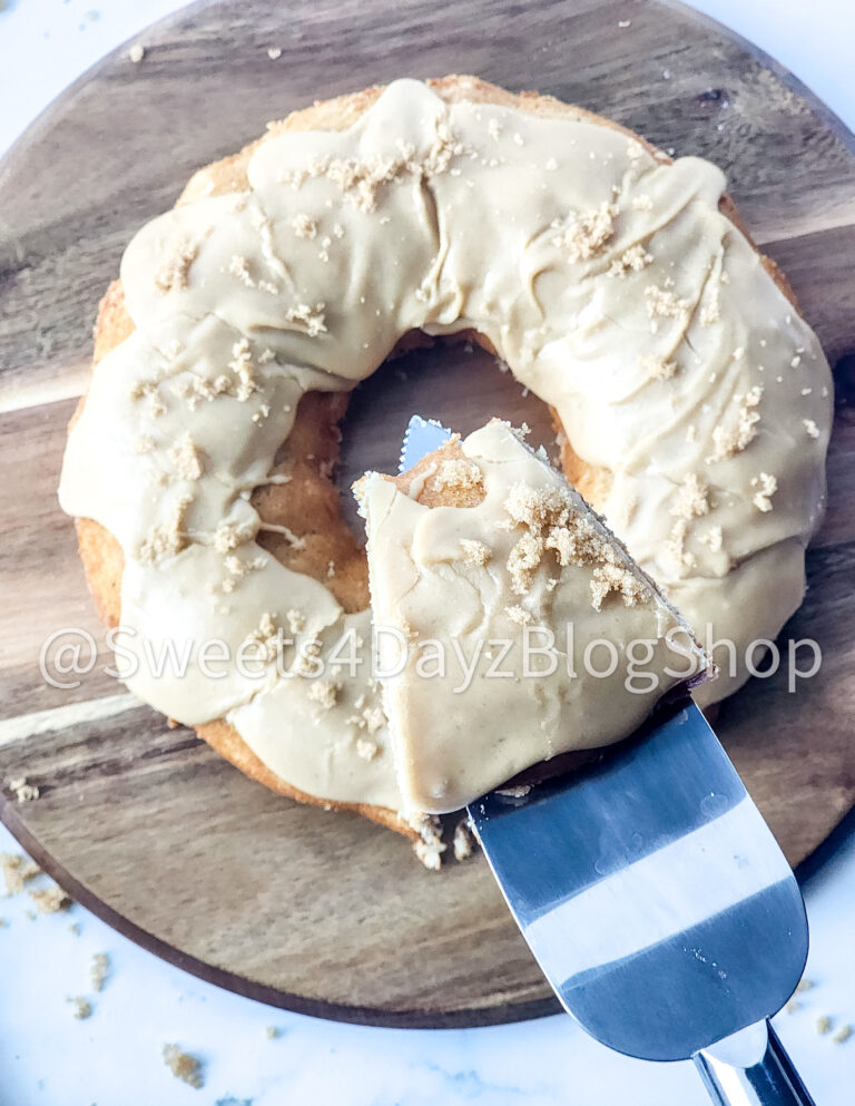 Brown Butter Vanilla Bundt Cake on Marble - Image 6