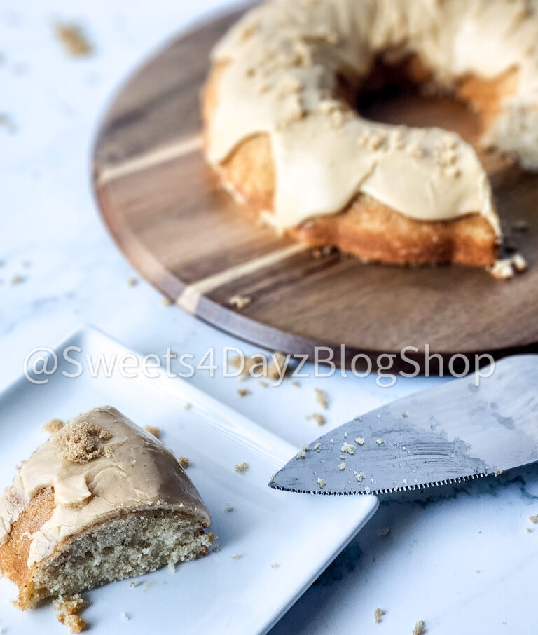 Brown Butter Vanilla Bundt Cake on Marble - Image 7