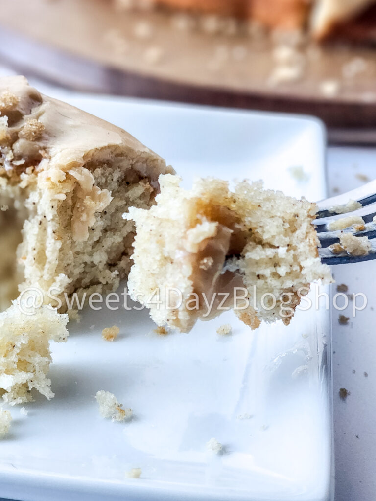 Brown Butter Vanilla Bundt Cake on White - Image 7