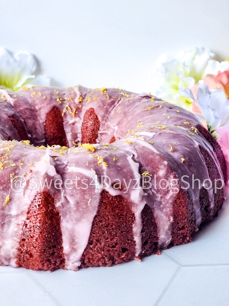 Pink Lemonade Bundt Cake on Rhombus