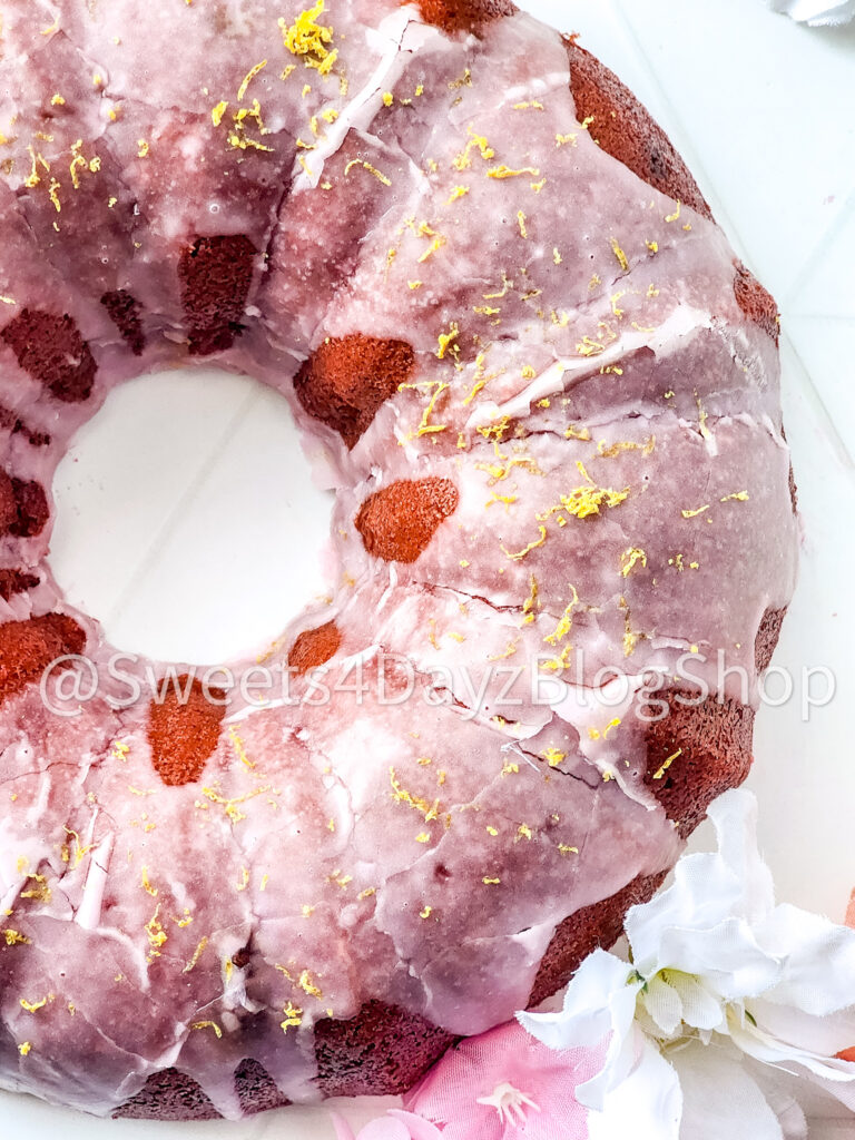 Pink Lemonade Bundt Cake on Rhombus - Image 5