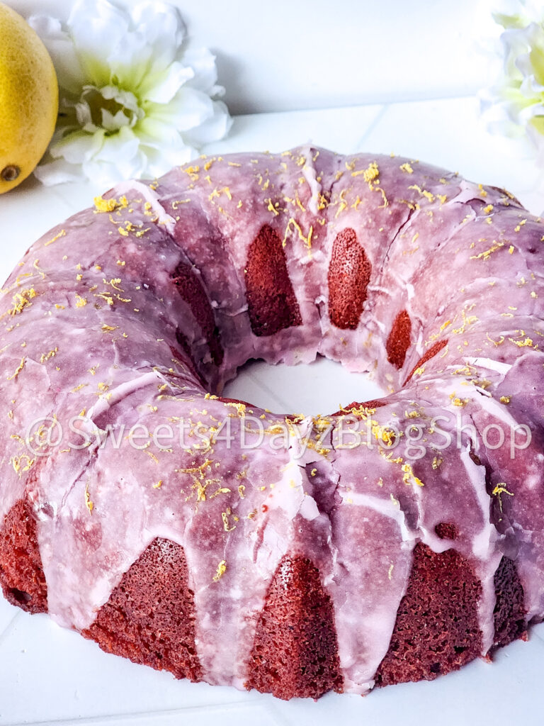 Pink Lemonade Bundt Cake on Rhombus - Image 6
