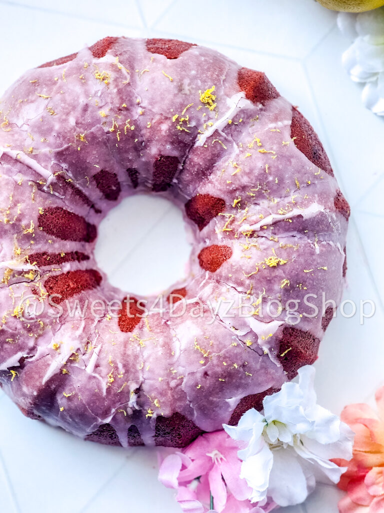 Pink Lemonade Bundt Cake on Rhombus - Image 7