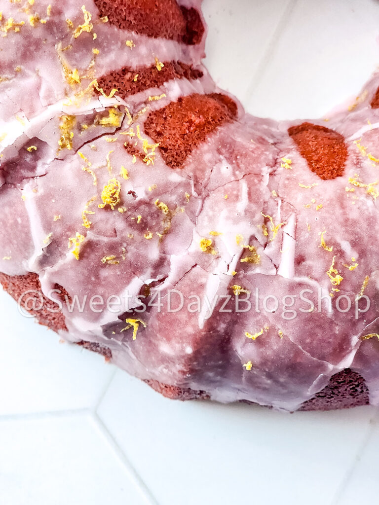 Pink Lemonade Bundt Cake on Rhombus - Image 9