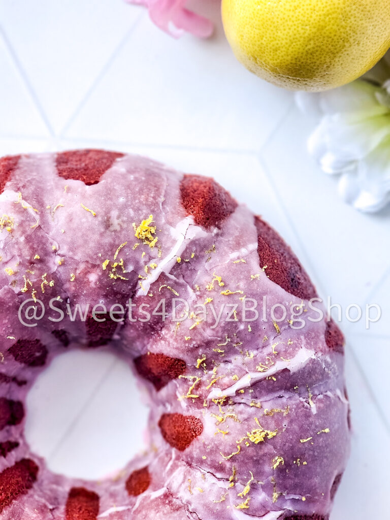 Pink Lemonade Bundt Cake on Rhombus - Image 10