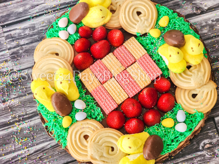 Easter Charcuterie Board on Grey Wood - Image 6