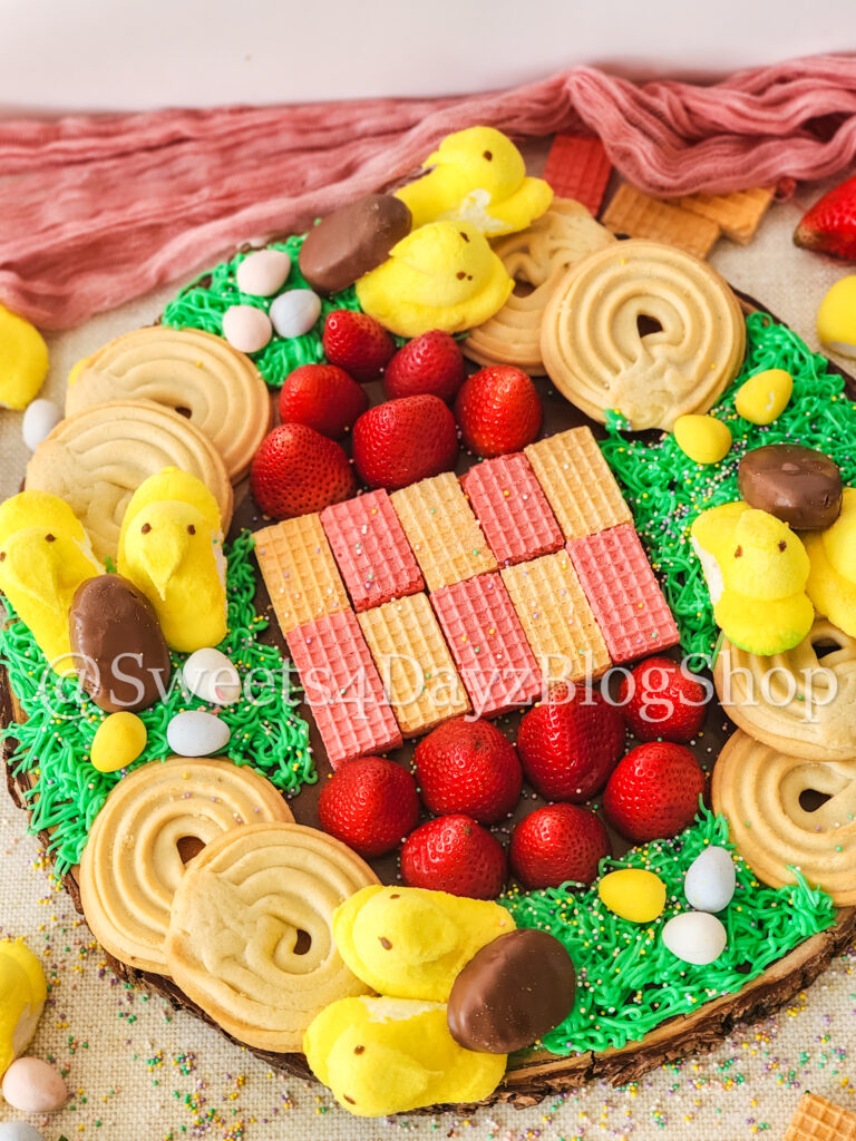 Easter Charcuterie Board on Linen - Image 2