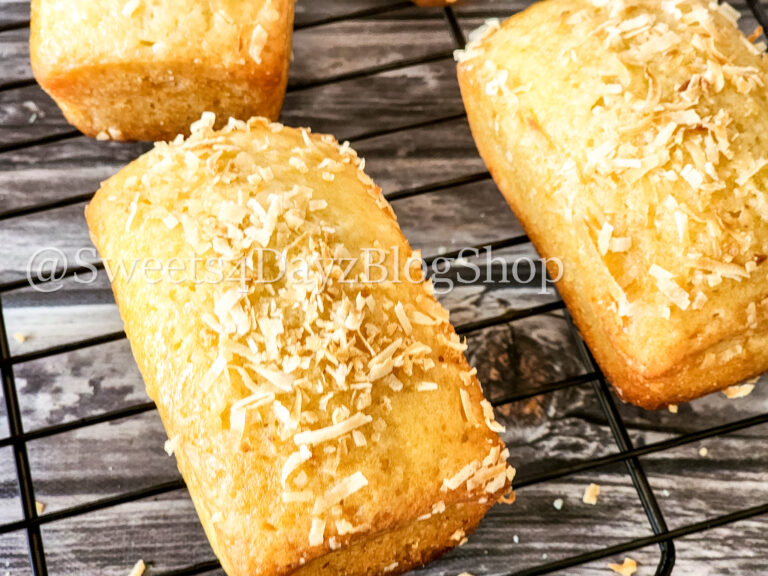Coconut Rum Bread on Grey Wood - Image 2