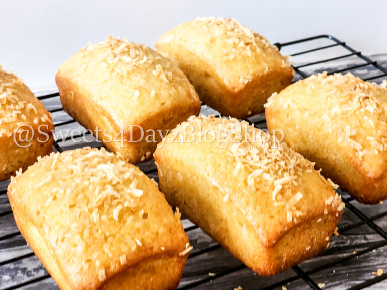 Coconut Rum Bread on Grey Wood - Image 4