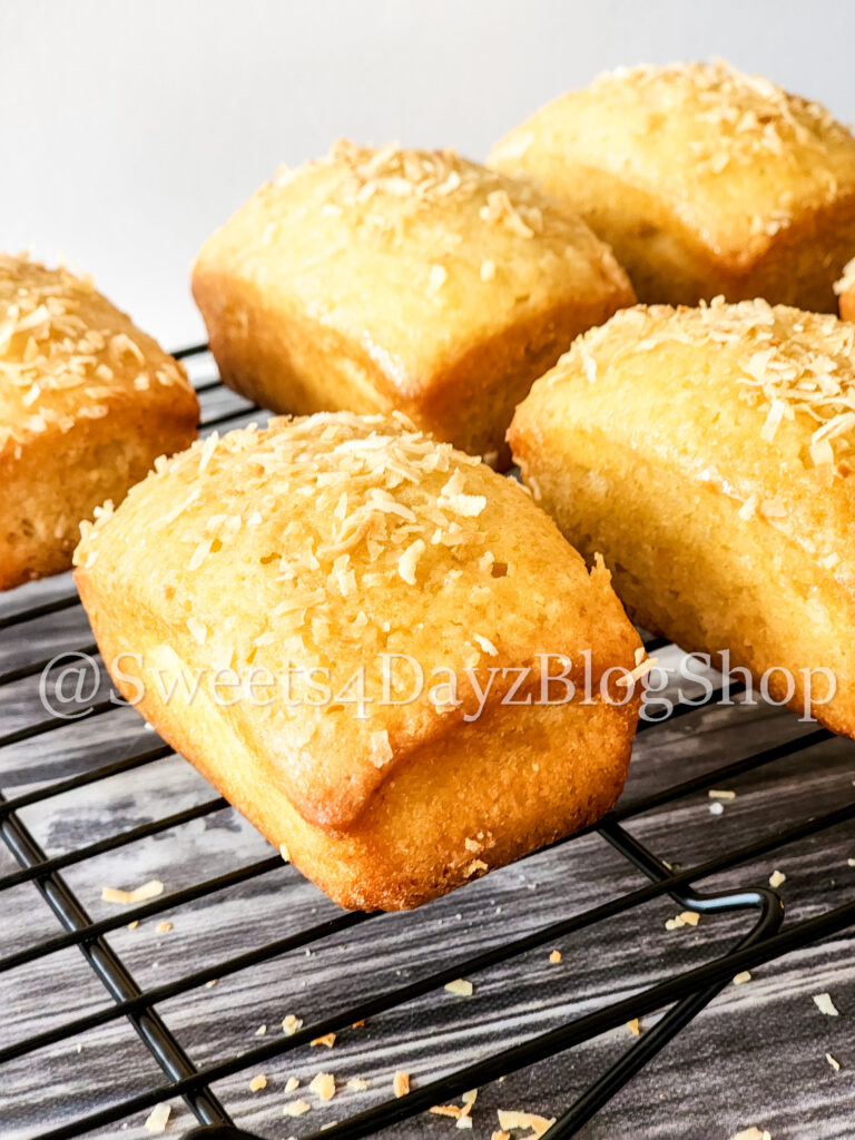 Coconut Rum Bread on Grey Wood - Image 5