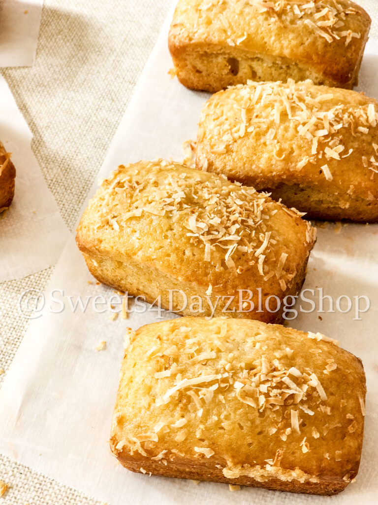 Coconut Rum Bread on Linen - Image 2