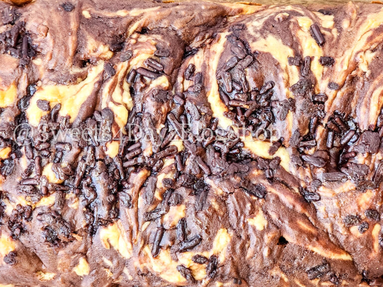 Chocolate Vanilla Swirl Ice Cream Bread on Rhombus - Image 7