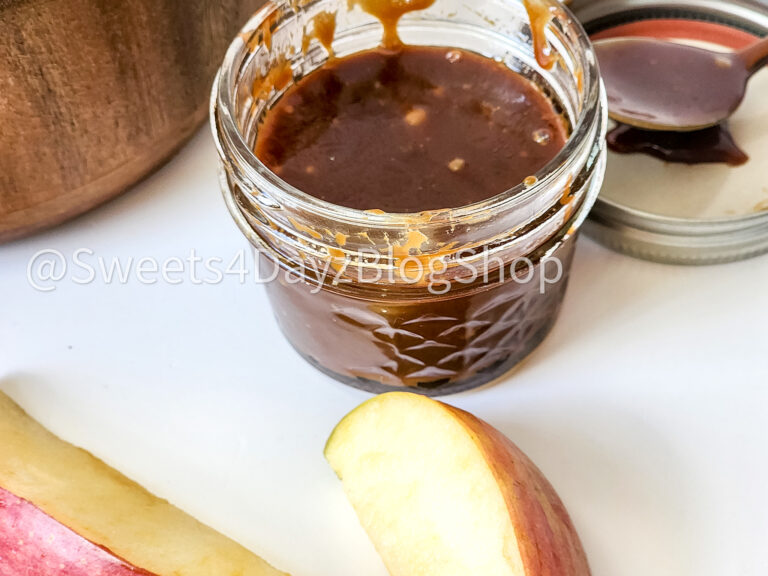Homemade Salted Caramel Sauce on White - Image 2