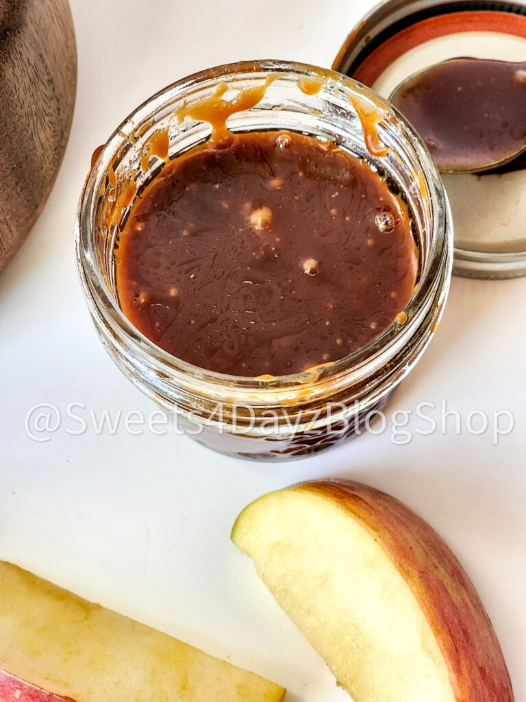 Homemade Salted Caramel Sauce on White - Image 5