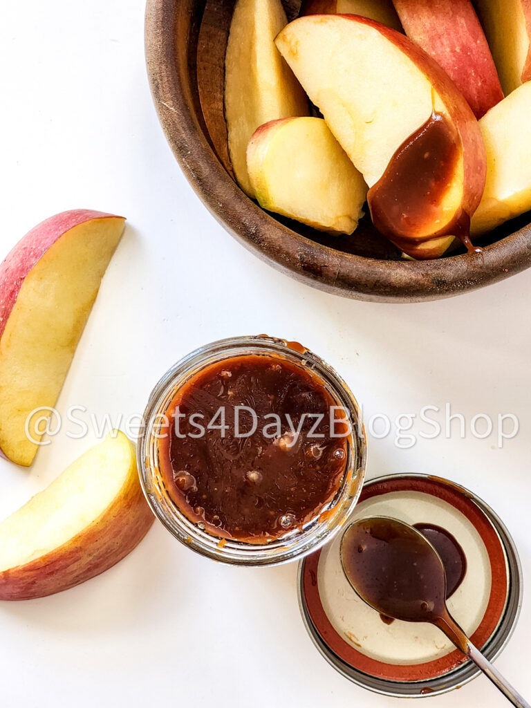 Homemade Salted Caramel Sauce on White - Image 6