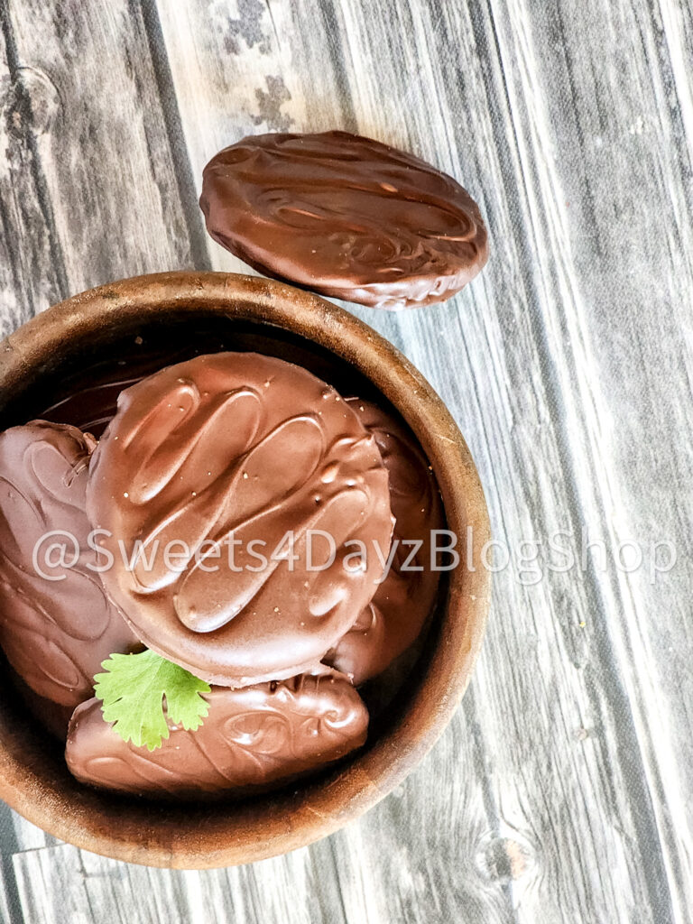 Copycat Girl Scout Thin Mints on Grey Wood - Image 2