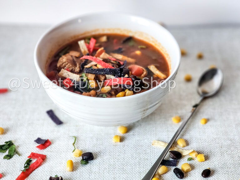 Copycat Panera Chicken Tortilla Soup on Linen - Image 6
