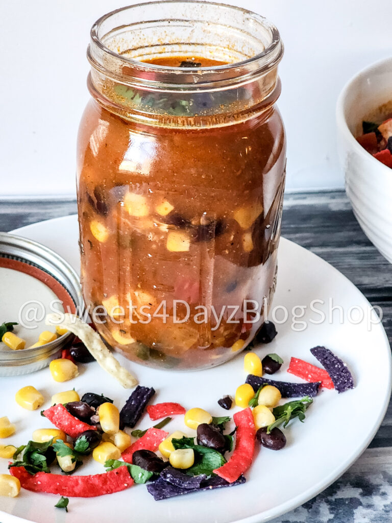 Copycat Panera Chicken Tortilla Soup on Grey Wood - Image 7