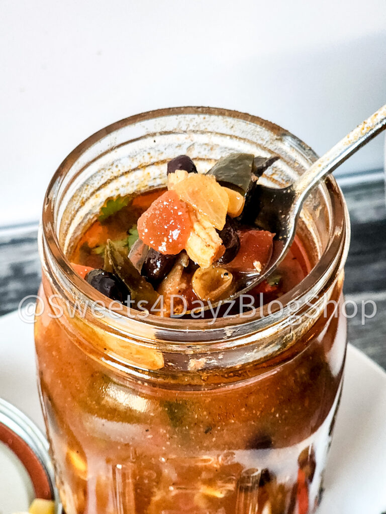 Copycat Panera Chicken Tortilla Soup on Grey Wood - Image 9