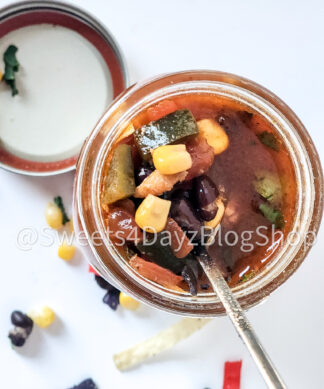 Copycat Panera Chicken Tortilla Soup on White