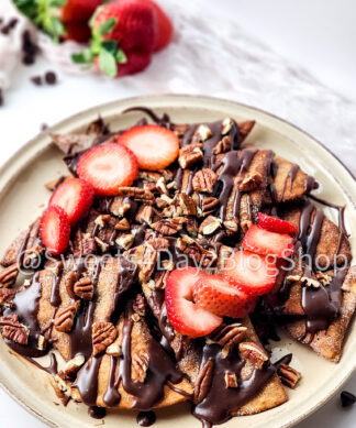 Dessert Nachos on White
