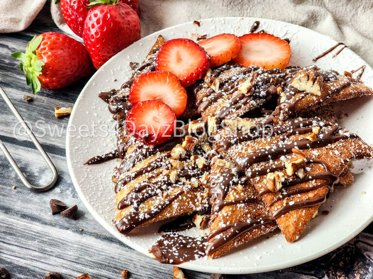 Dessert Nachos on Grey Wood - Image 4