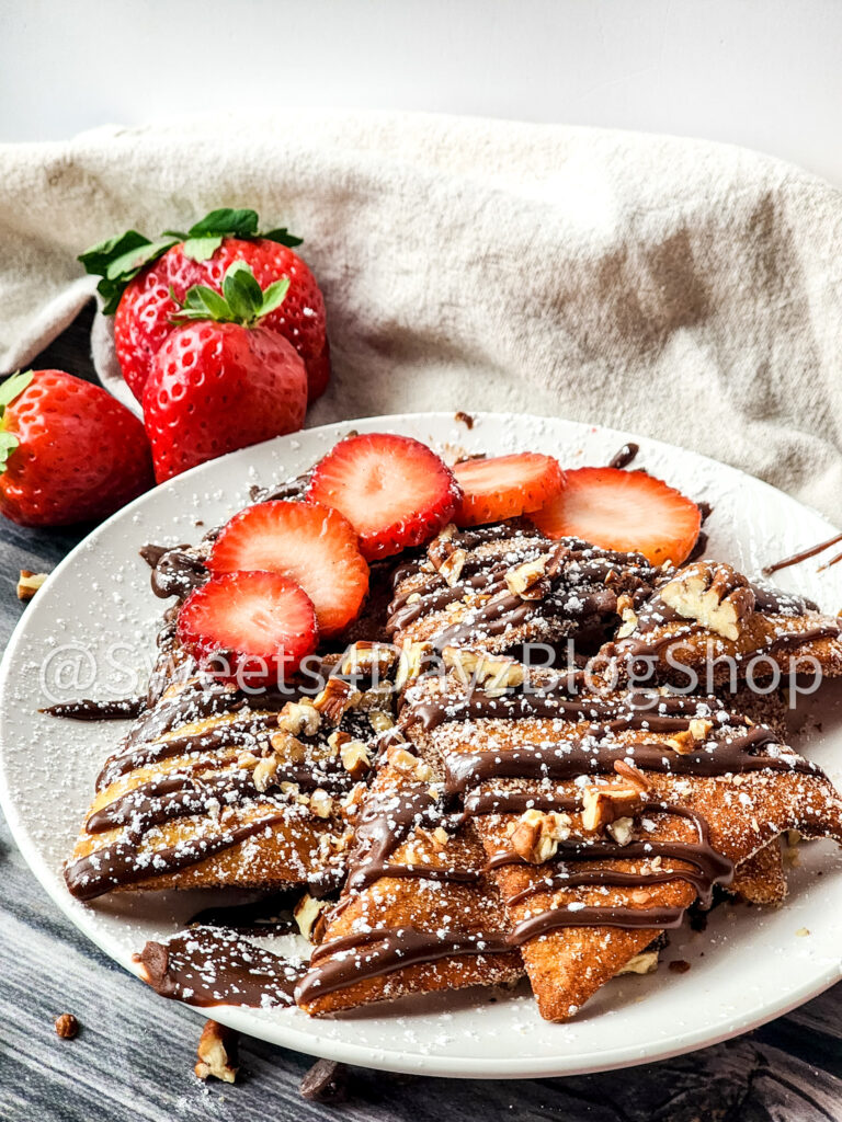 Dessert Nachos on Grey Wood - Image 5