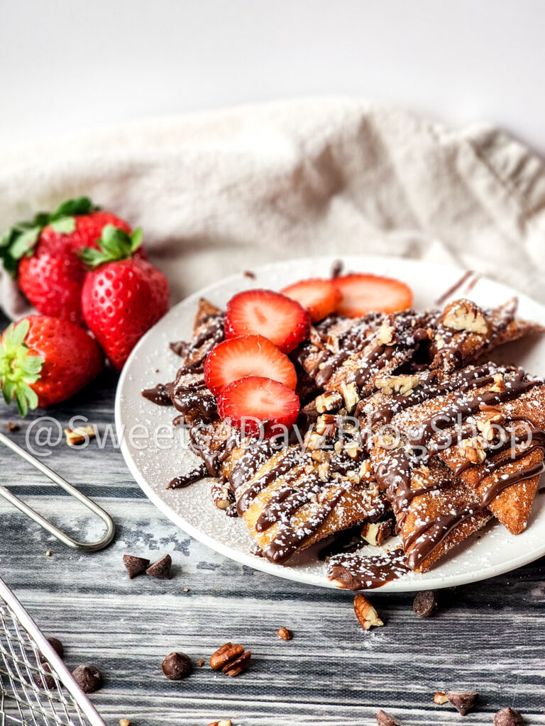 Dessert Nachos on Grey Wood - Image 6