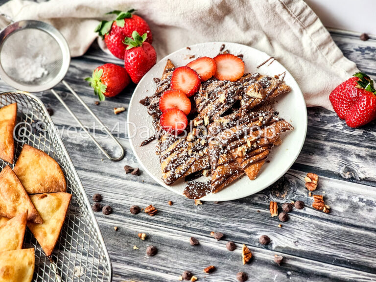 Dessert Nachos on Grey Wood - Image 8